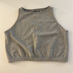 Free People NWOT Intimately  Cropped High Neck Grey Tank M/L Photo 1