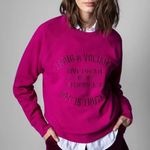 Zadig & Voltaire  Walky Brode Art is Truth‎ Pullover Sweatshirt Pink Size XS Photo 0