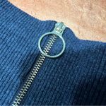 Varley  Miller Half Zip-Up Sweatshirt Medium Marl black gray Fold over collar Photo 6