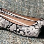 French Sole FS/NY Irina Leather Ballet Flat in Black Acadia Gray Size 10 Photo 2