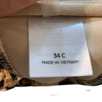 SHADE Show women's bikini top size 34C, leopard print, adjustable straps Black Photo 2