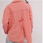 Free People  FP We The Free Womens‎ Boho High Tide Button Down Gingham Shirt XS Photo 2