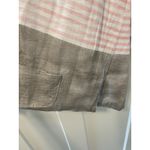 Womens Wild Palms 3/4‎ Sleeved Striped Gray And Pink Shirt XXL Photo 5