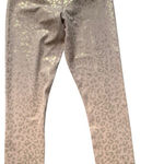 Zyia  Gold Leopard Print Light n Tight Hi-Rise Leggings 4 Photo 0