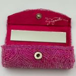 Vintage Mary Kay MK Signature Lipstick Case Pink Beaded Lipstick Carrier Mirror Photo 4