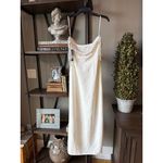 retrofete Abilene Beaded Off The Shoudler Maxi Dress White Womens Size Small Photo 9