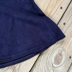 Jack by BB Dakota Blue Vegan Suede Mini Skater Skirt Size 4 Photo 4