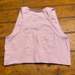 Garage  Ribbed Cropped Tank Top Lilac Purple P S V Neck Sleeveless Seamless Photo 2