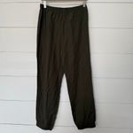 ZARA  Women’s XL Olive Green Jeweled Pants Ankle New Photo 3