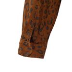 Universal Threads Universal Thread Leopard Print Denim Snap Button Jacket Shacket Photo 6