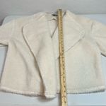 EXPRESS Women’s Beige Classic Soft Sherpa Teddy Open Front Jacket Size Medium Photo 6