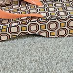 Tory Burch Cutout Curved Wedge Flip Flops Fresh Melon Ballet Pink Octagon Used Photo 5