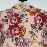 EXPRESS  The Portofino Shirt Slim Fit Peachy Pink Floral Long Sleeves Size M Photo 6