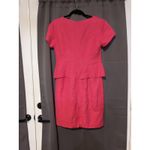 Jessica Howard Vintage Pink Midi Dress, Floral Embroidered Dress, Sz 6, Faux Set Photo 2