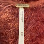 Free People Fancy Long Sweater size M length 48” bust 32” so fluffy & beautiful Photo 12