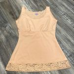 Spanx  Nude Cami Tank Shapewear Lace Bottom Scoop Neck Neutral Tan Beige Medium Photo 0