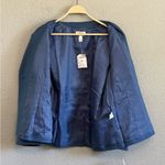 Talbots Petites NWT Silk Wool Linen Blend Blazer Size 16 Patch Pockets Photo 2