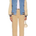 BLANK NYC  Varsity Jacket in Crash Course Womens Denim Jean Boyfriend Photo 3