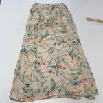 Billabong Skirt Womens Large Pink Gauze Slit Front Flowy Beach Boho Floral Maxi Photo 3