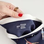 Aerie [] Blue Swimmers Diver Print High Waisted Cheeky Bikini Bottoms Sz Large L Photo 8