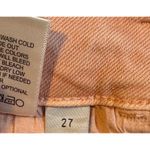 Vervet  Melissa Mid Rise Straight Leg Jeans Raw Hem Crop Pink Women Size 27 NWT Photo 12