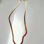 Gold Snake chain necklace Photo 2