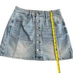 American Eagle American Eagle 6 High Rise A Line Mini Jean Skirt Super Stretch Denim Western Photo 7