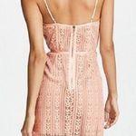 For Love & Lemons Dakota Lace Midi Dress in Peach Size S Pink Photo 1
