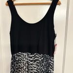 Vince Camuto Graphic Black and White Animal Print Tank Sleeveless Maxi Dress XL Photo 2