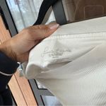 frankie's bikinis Frankie’s Bikinis Drew White Ribbed Swimsuit Bottoms cheeky elastic band Photo 4