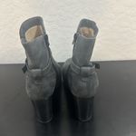 SOUL Naturalizer rugged sole fall heeled leather boot chunky‎ 3” 11 gray Photo 2
