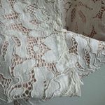 Alexis  White Cream Lace Bridal Trouser Wide Leg Pants Bachlorette Size Large Photo 2