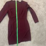 1. State EUC  Burgundy Wine Long Sleeve Faux Wrap Mini Dress, Size M Photo 12