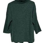 Ny Collection  Green Quarter Sleeve Cowl Neck Sweater‎ Wooden Buttons Size XL Photo 1