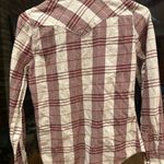 Shyanne  Red and Cream Plaid Button Down Shirt Photo 1