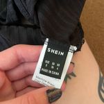 SheIn black contrast lace panel v neck tank top S Photo 1