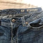 Miss Me jeans low/mid rise bootcut flare curvy fit stretchy distressed ripped cross embellished rhinestone-Size 31 Photo 5