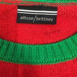 Allison Brittney allison/brittney Christmas Tree Tinsel Jingle Bells Ugly Christmas Sweater Photo 3
