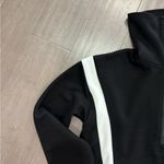 XIEERDUO Set Lounge Set Half Zip Sweatshirt & Wide Leg Sweatpant Tracksuit Black Size XS Photo 3