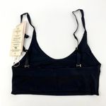 Free People NEW HAH Noir Black Cami BrHAH Unpadded Loungewear Boho Bralette XS Photo 3