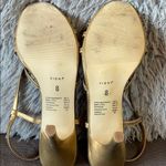 Fioni  Gold Tone Strappy Heels Size 8 Photo 6