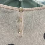 Only Mine Pink Cashmere Lightweight Sweater Size Medium Polka Dot Coquette Photo 1
