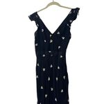 Jason Wu Black Floral Flutter Sleeve Dress Photo 5