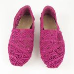 Toms Classics Plum Crochet Women's Slip On 6 Photo 1