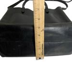 Madewell  The Medium Transport Black Leather Open Tote Bag Photo 7