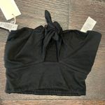 Aritzia NWT daveney one front tie tube top ruched back detail xxs black Photo 0