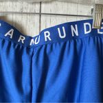 Under Armour  Women's Blue and Green Athletic Workout Sporty Shorts Sz XL NWT Photo 4