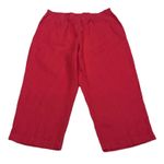 Charter Club 100% Linen Pull On Pants Women’s Size XL Red Vacation Beachy Preppy Photo 0