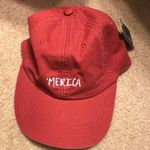 Red white america baseball hat Photo 0