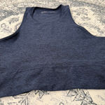 Outdoor Voices Navy Blue Slash Back Crop Top Sports Bra - Size S Photo 2